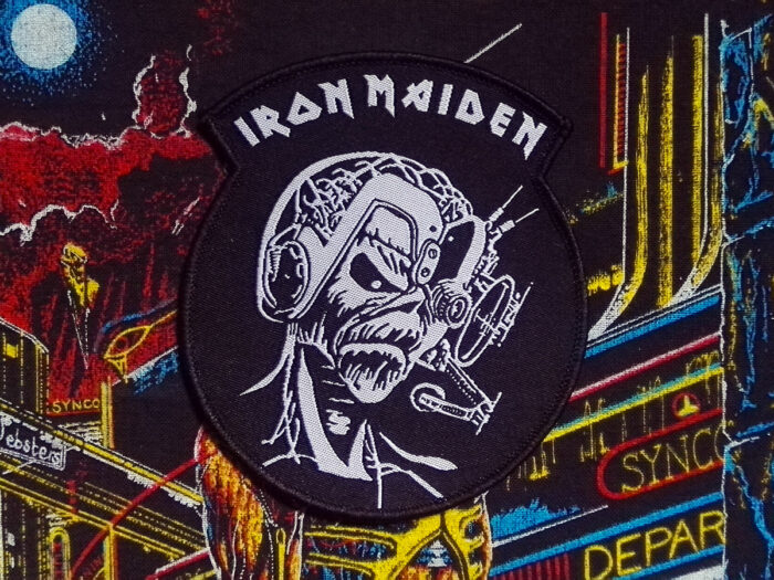 Iron Maiden Somewhere In Time Black White Woven Patch 2019