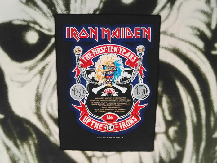 Iron Maiden First Ten Years Backpatch 1990