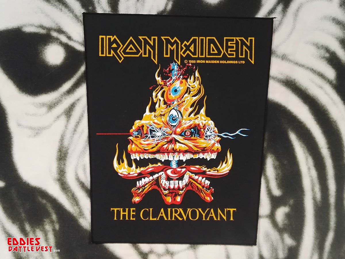Iron Maiden The Clairvoyant Backpatch 1988