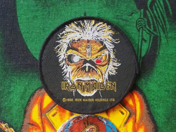 Iron Maiden The Clairvoyant Woven Patch Circular 1988