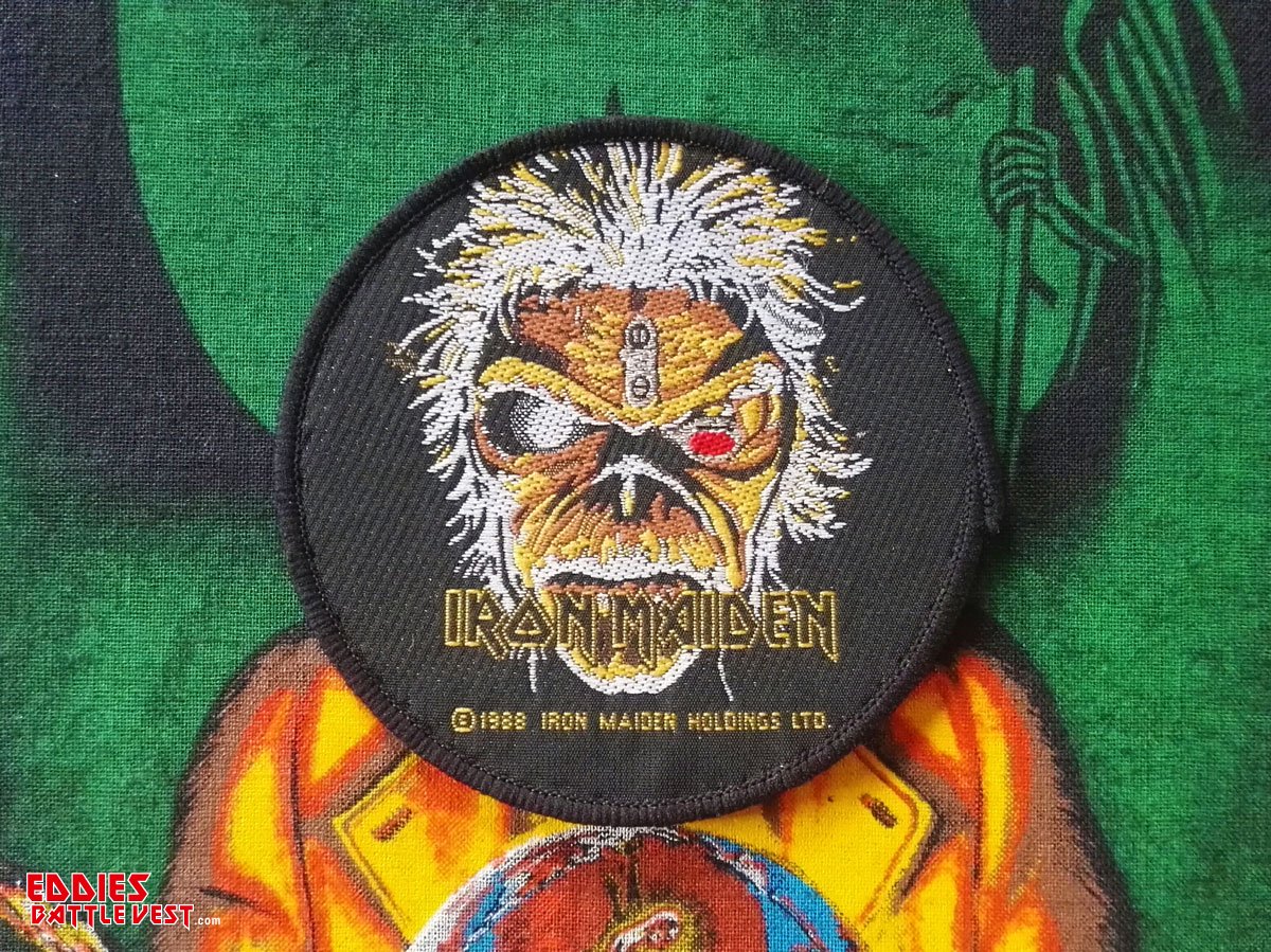 Iron Maiden The Clairvoyant Woven Patch Circular 1988