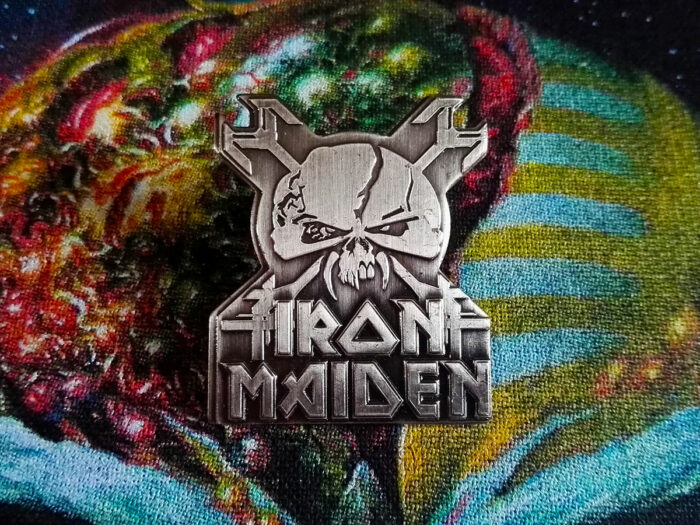 Iron Maiden The Final Frontier Pin Badge 2010 Front