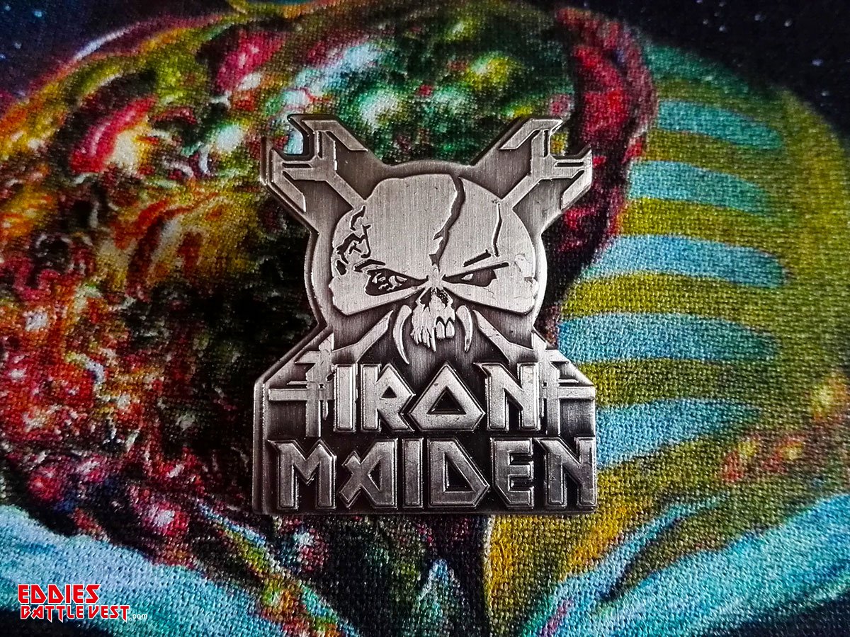Iron Maiden The Final Frontier Pin Badge 2010 Front