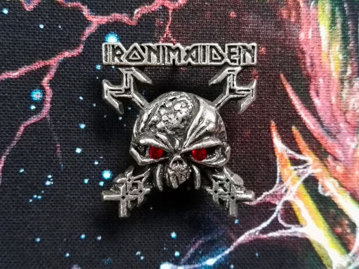 Iron Maiden The Final Frontier Pin Badge 2011 Alchemy Front
