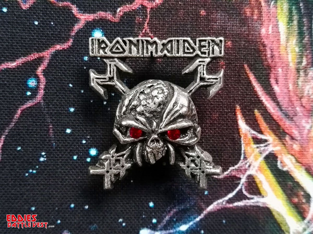 Iron Maiden The Final Frontier Pin Badge 2011 Alchemy Front