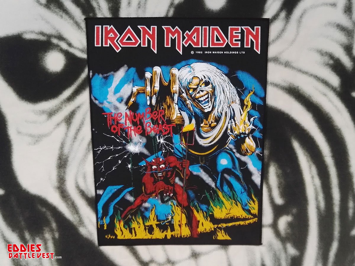 Iron Maiden The Number Of The Beast Backpatch 1982