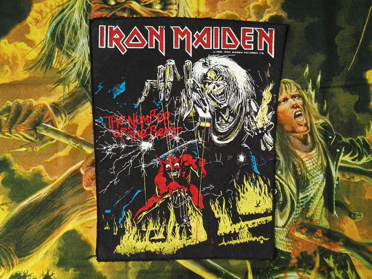 Iron Maiden “The Number Of The Beast” Backpatch 1982 (2 versions ...