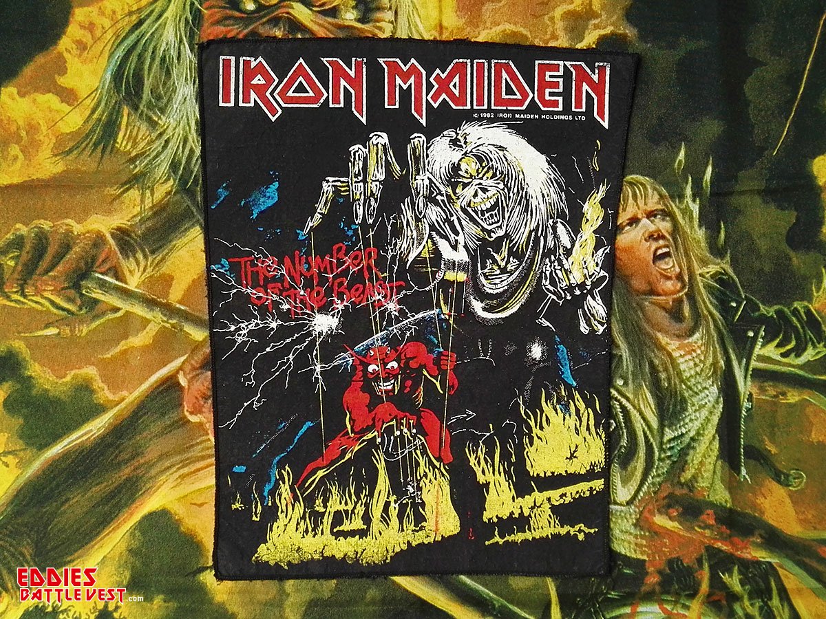 Iron Maiden "The Number Of The Beast" Backpatch 1982 Version II