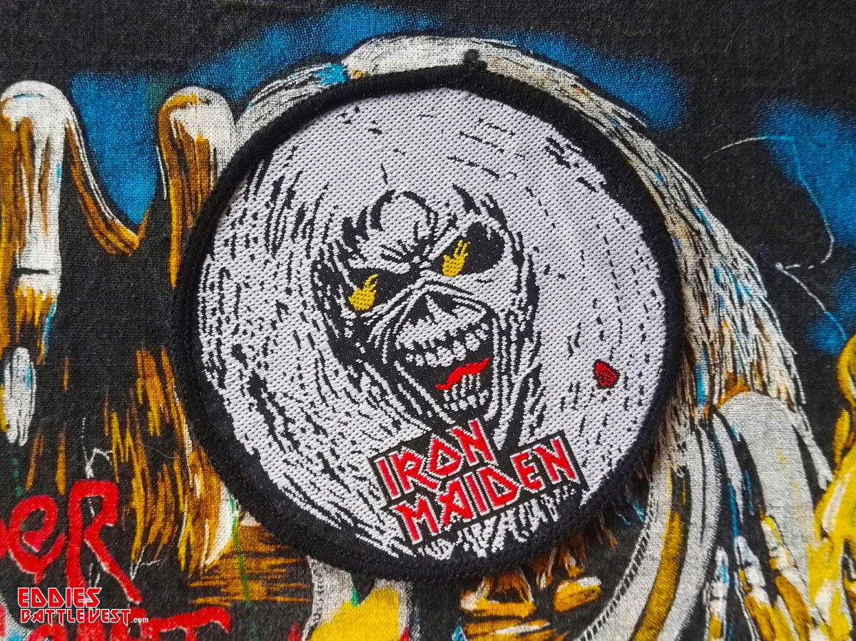 Iron Maiden The Number Of The Beast Woven Patch Circular
