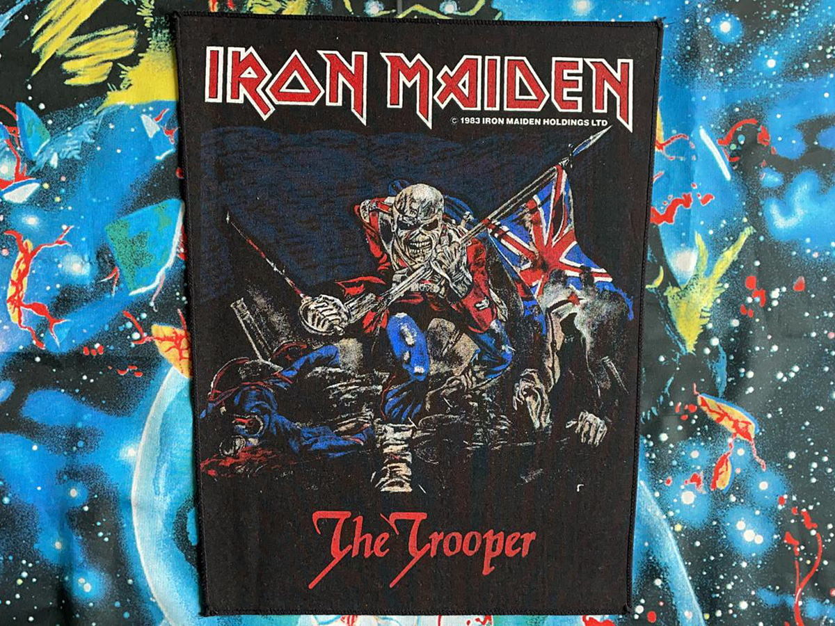 Iron Maiden The Trooper Backpatch 1983 Version III