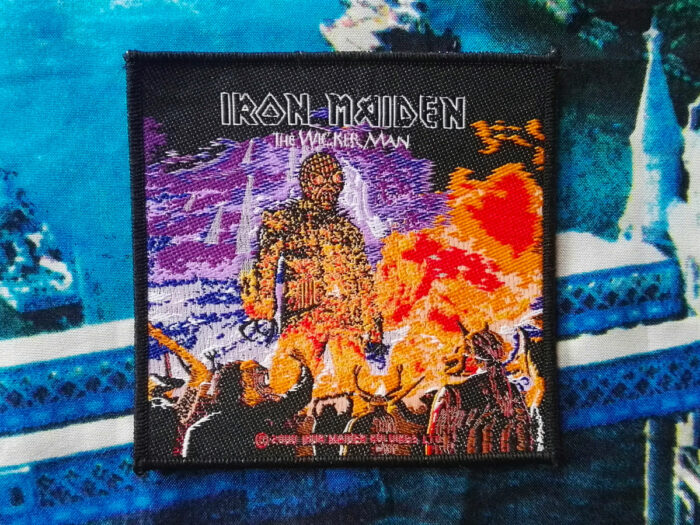 Iron Maiden The Wicker Man Woven Patch 2000