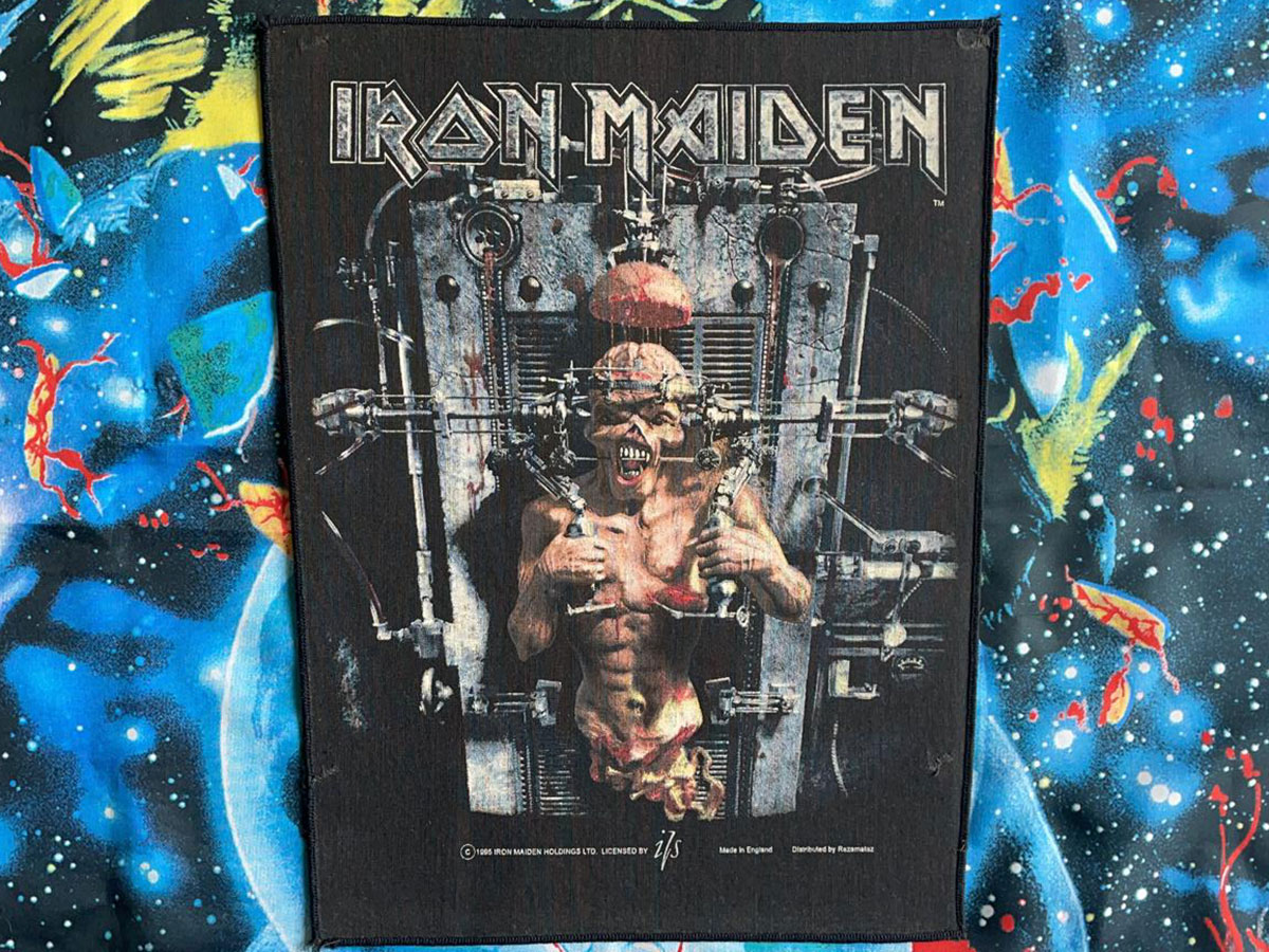 Iron Maiden The X-Factor Backpatch 1995 Version II