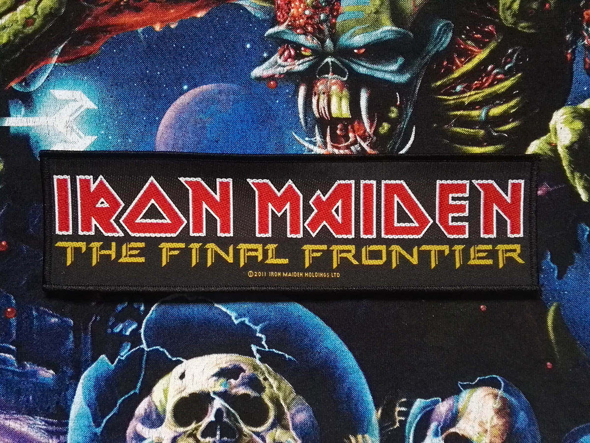 Iron Maiden The Final Frontier Stripe Woven Patch 2011