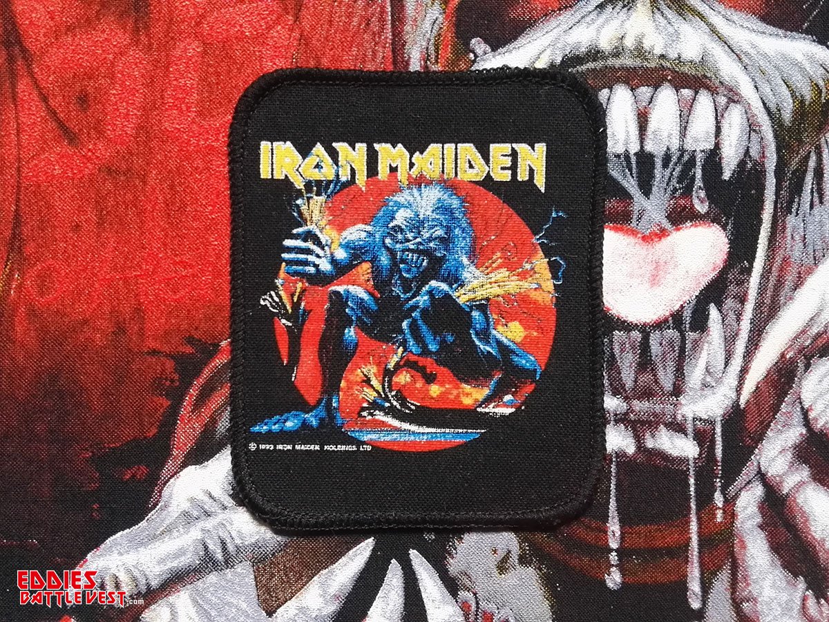 Iron Maiden A Real Live One Woven Printed Patch 1993