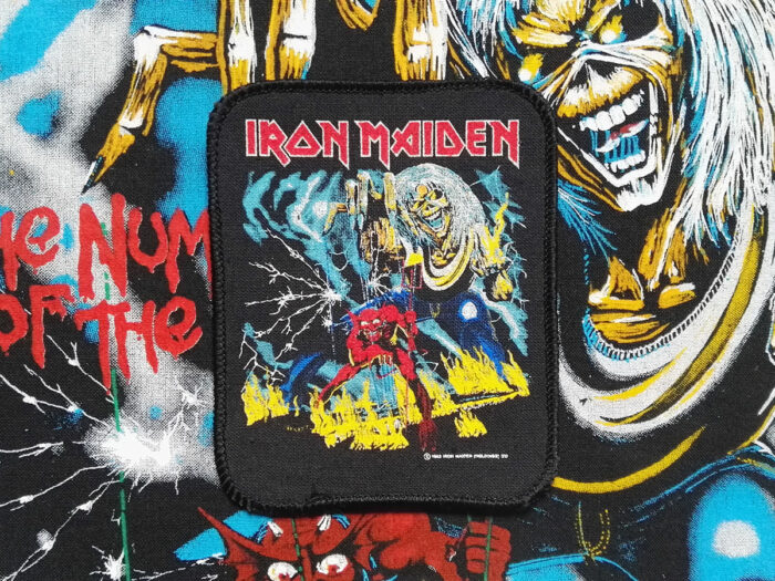 Iron Maiden The Number Of The Beast Printed Patch 1982