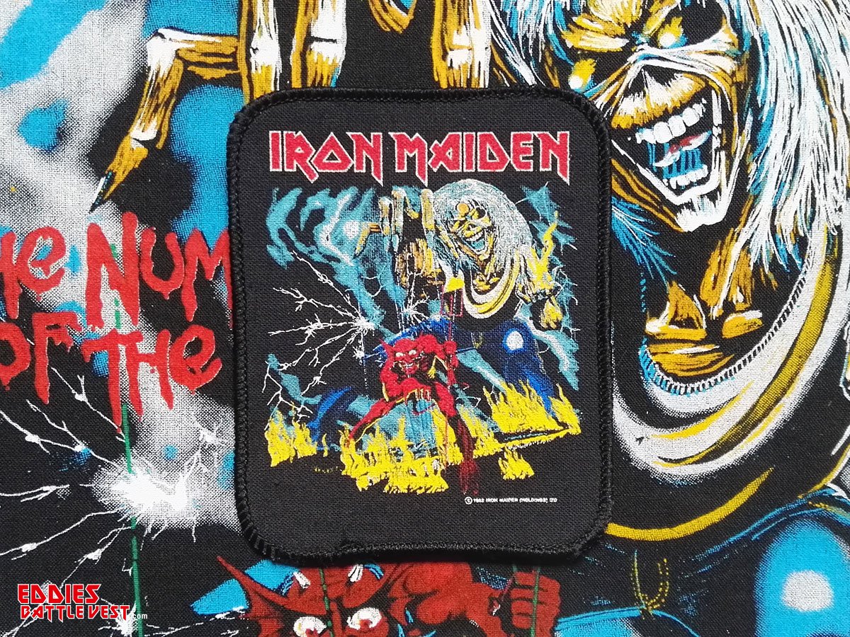 Iron Maiden The Number Of The Beast Printed Patch 1982