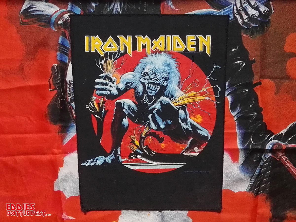 Iron Maiden "A Real Live One" Backpatch 1993 Red Version