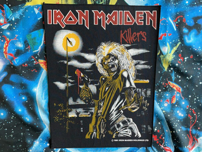 Iron Maiden Killers Backpatch 1981 Version I