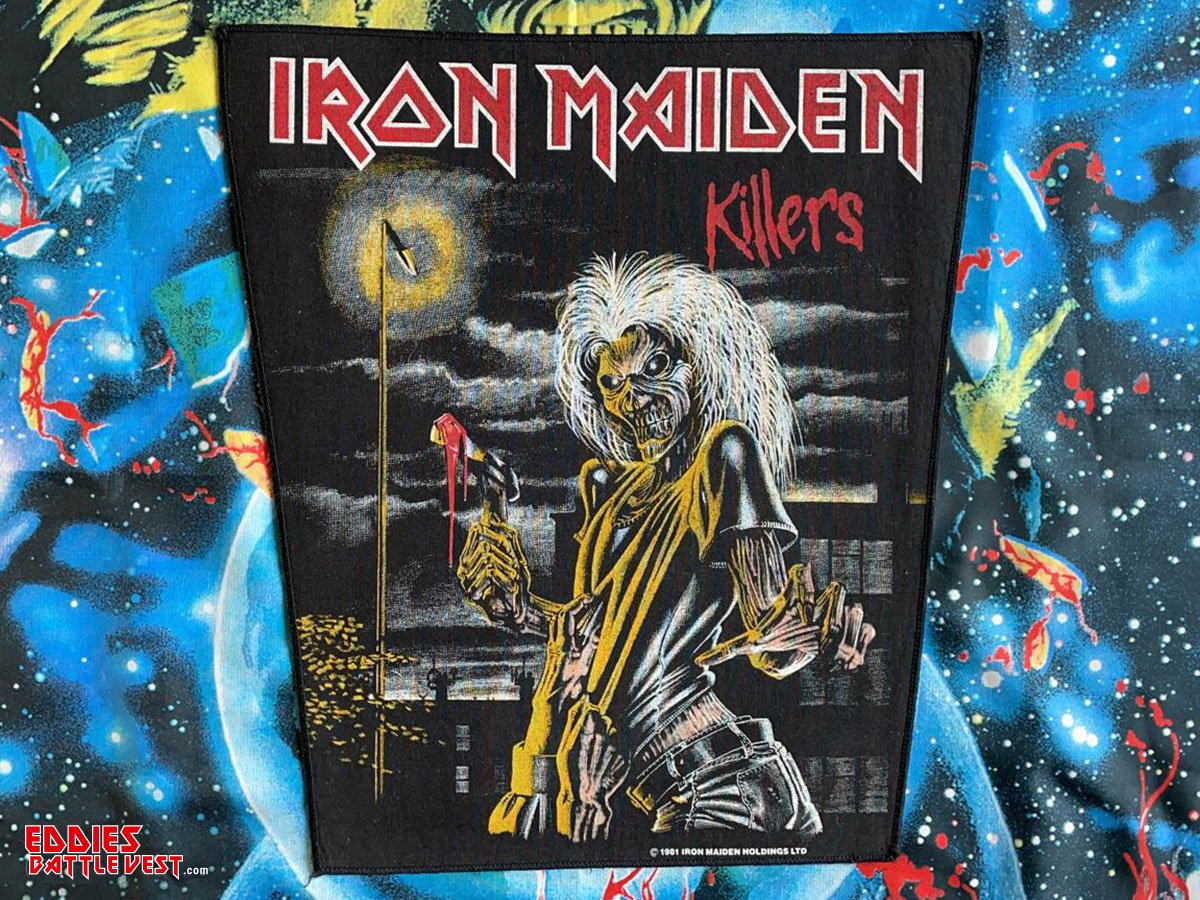 Iron Maiden Killers Backpatch 1981 Version II