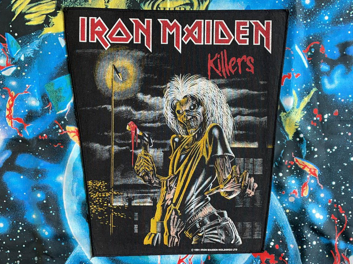 Iron Maiden Killers Backpatch 1981 Version II