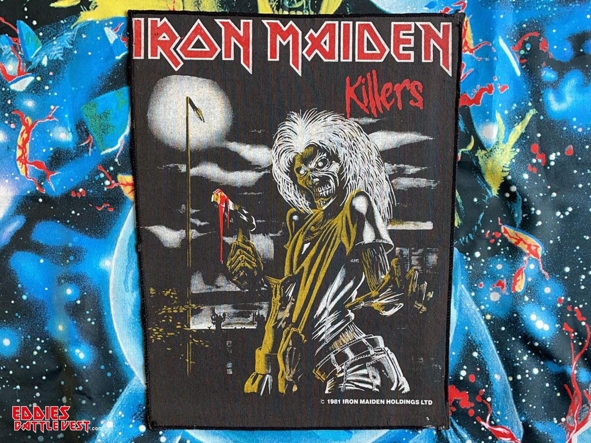 Iron Maiden Killers Backpatch 1981 Version III
