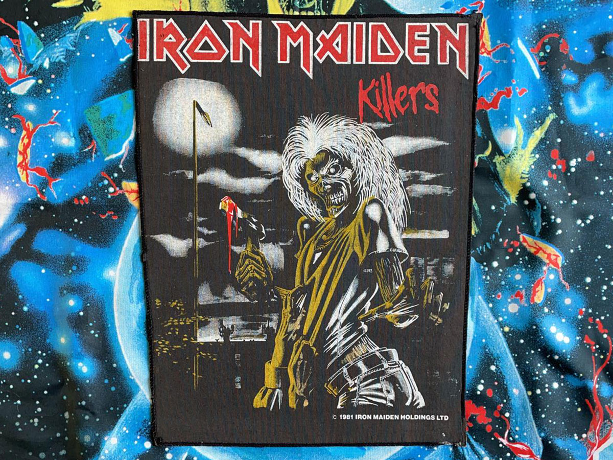 Iron Maiden Killers Backpatch 1981 Version III