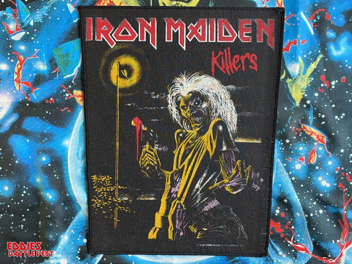 Iron Maiden Killers Backpatch 1981 Version IV