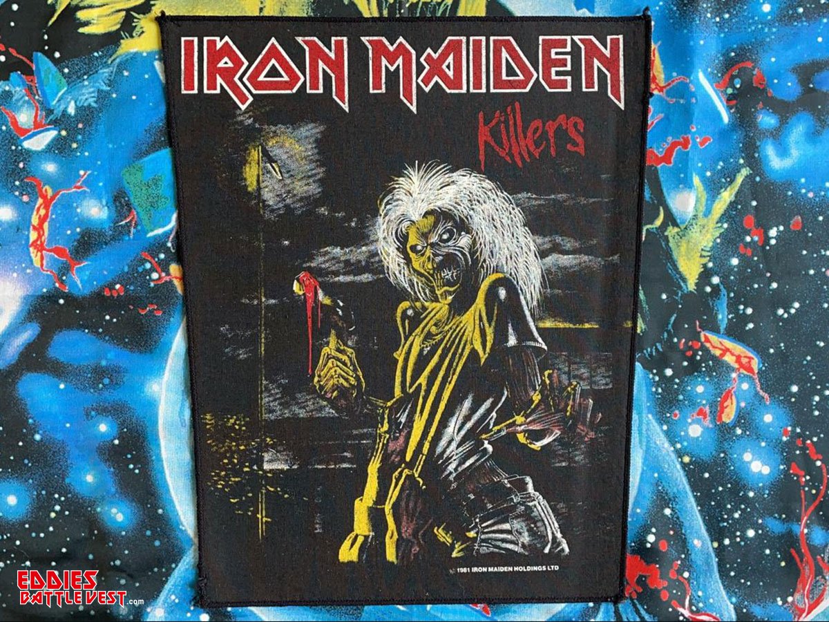 Iron Maiden Killers Backpatch 1981 Version V