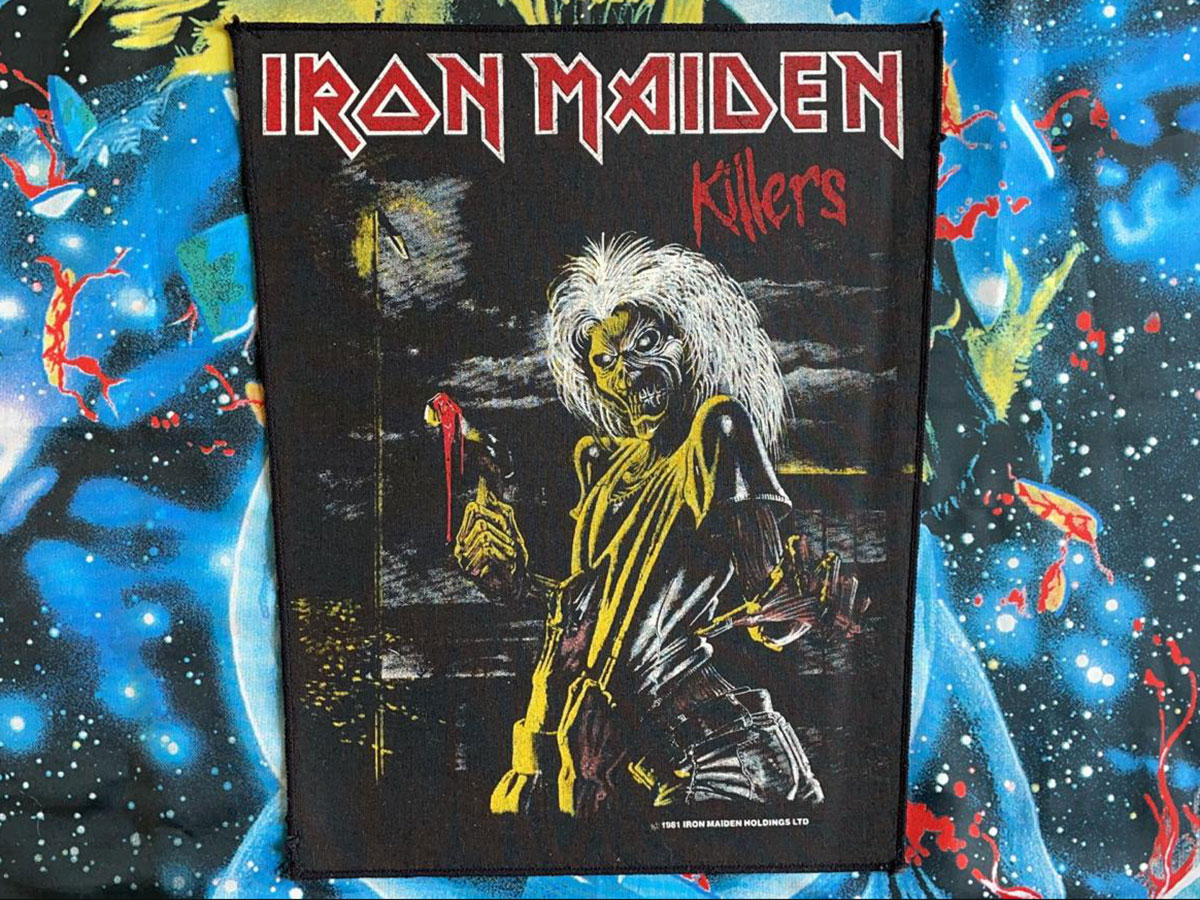 Iron Maiden Killers Backpatch 1981 Version V