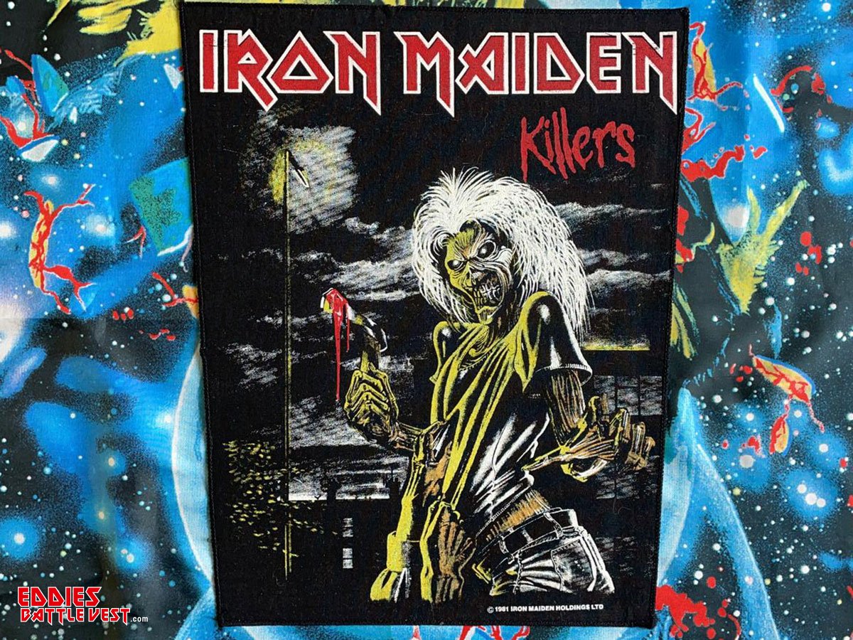 Iron Maiden Killers Backpatch 1981 Version VI