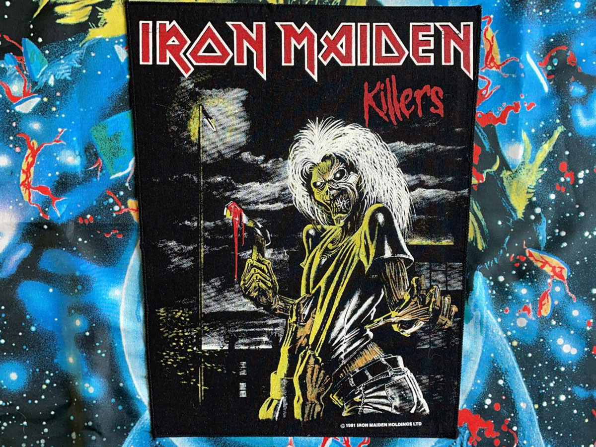 Iron Maiden Killers Backpatch 1981 Version VI