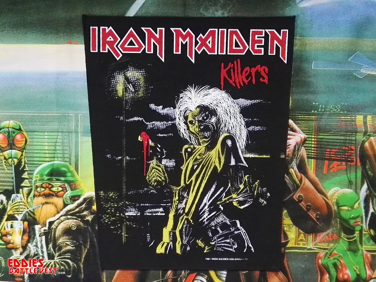 Iron Maiden Killers Backpatch 1981 Version VII