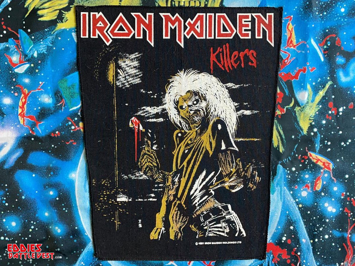 Iron Maiden Killers Backpatch 1981 Version VIII