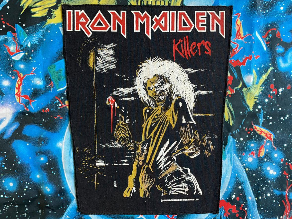 Iron Maiden Killers Backpatch 1981 Version VIII