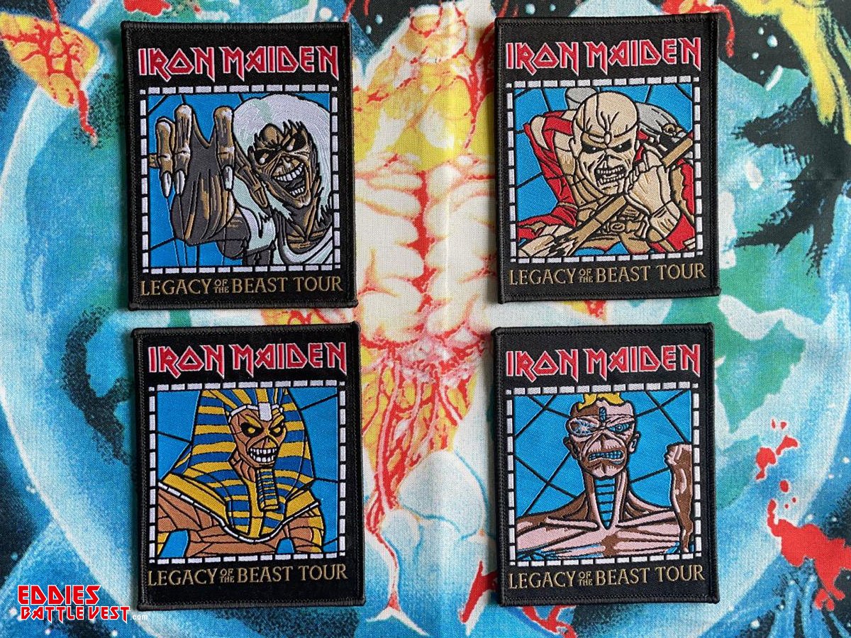 Iron Maiden Legacy of the Beast Woven Tour Patch Set 2019
