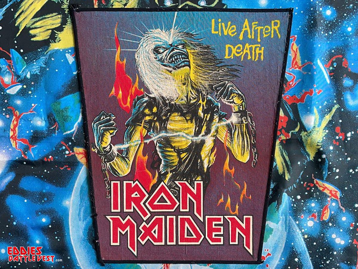 Iron Maiden Live After Death Backpatch Bootleg Version II