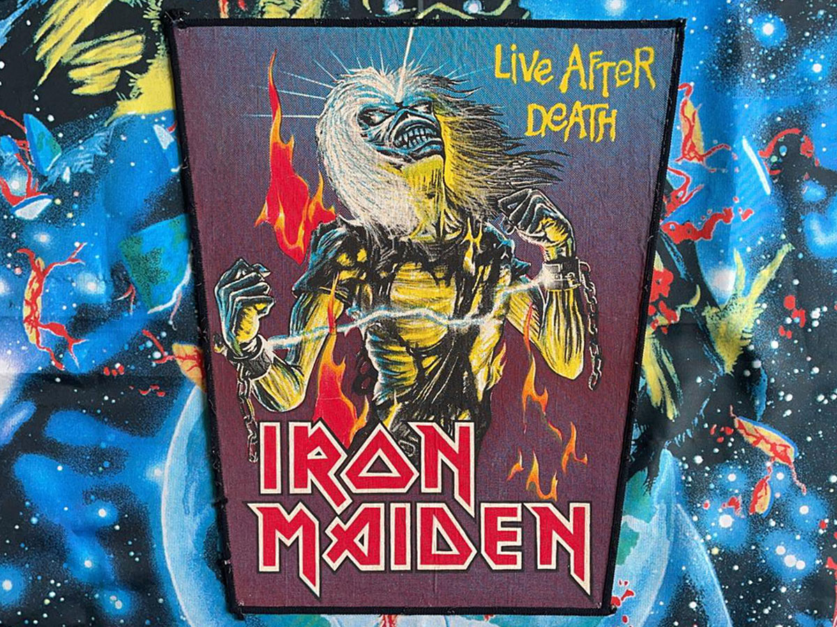 Iron Maiden Live After Death Backpatch Bootleg Version II