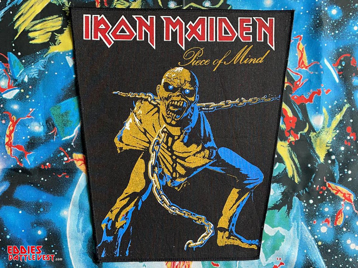 Iron Maiden Piece Of Mind Backpatch Bootleg Version I