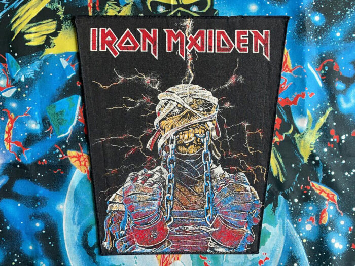 Iron Maiden Powerslave Electric Mummy Backpatch Bootleg