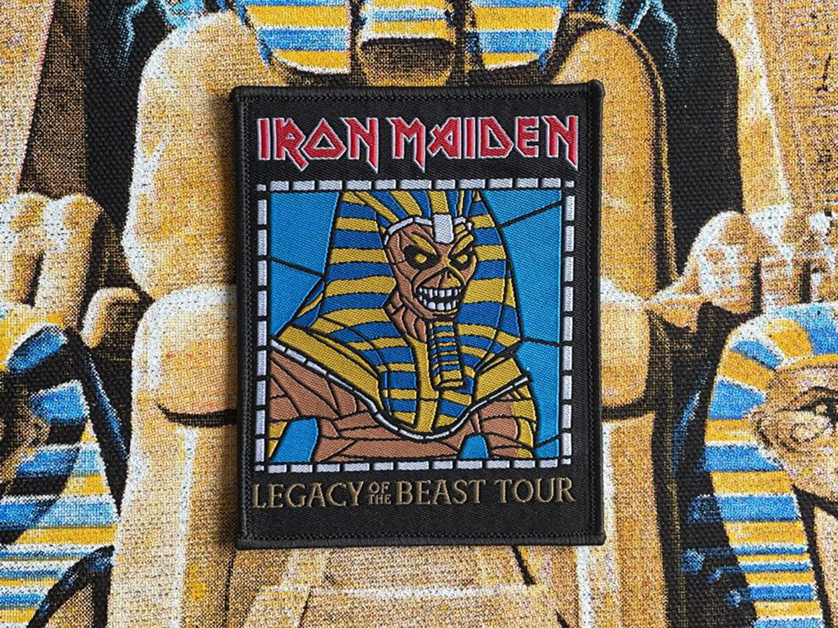 Iron Maiden “Powerslave” Woven Tour Patch 2019 Eddies Battle Vest