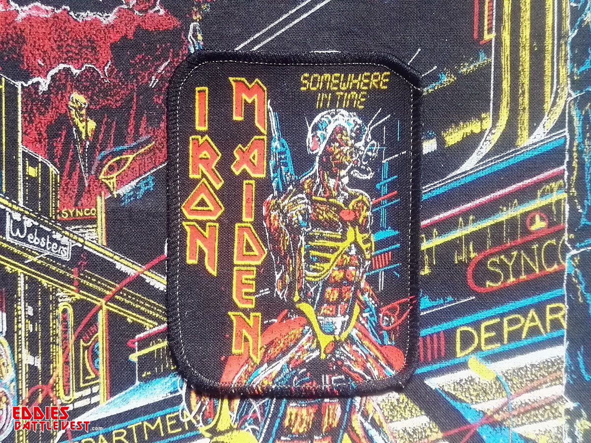 Iron Maiden Somewhere In Time Printed Patch Version II