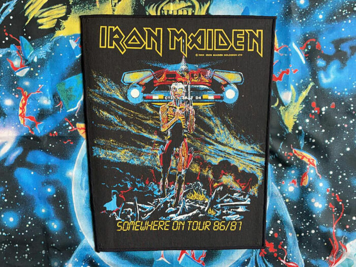 Iron Maiden Somewhere On Tour Backpatch 1986