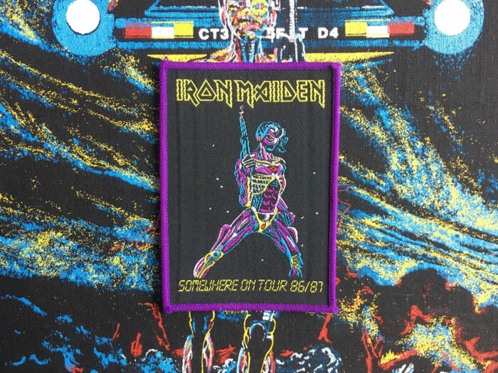 Iron Maiden Somewhere on Tour Woven Patch 1987
