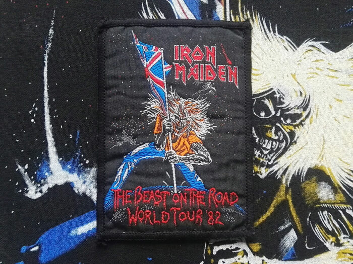 Iron Maiden "The Beast On The Road World Tour 82" Woven Patch