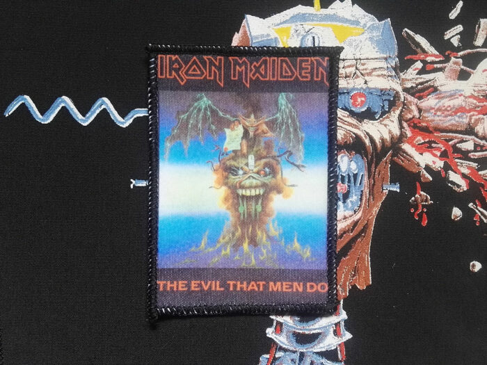 Iron Maiden The Evil That Men Do Photo Printed Patch