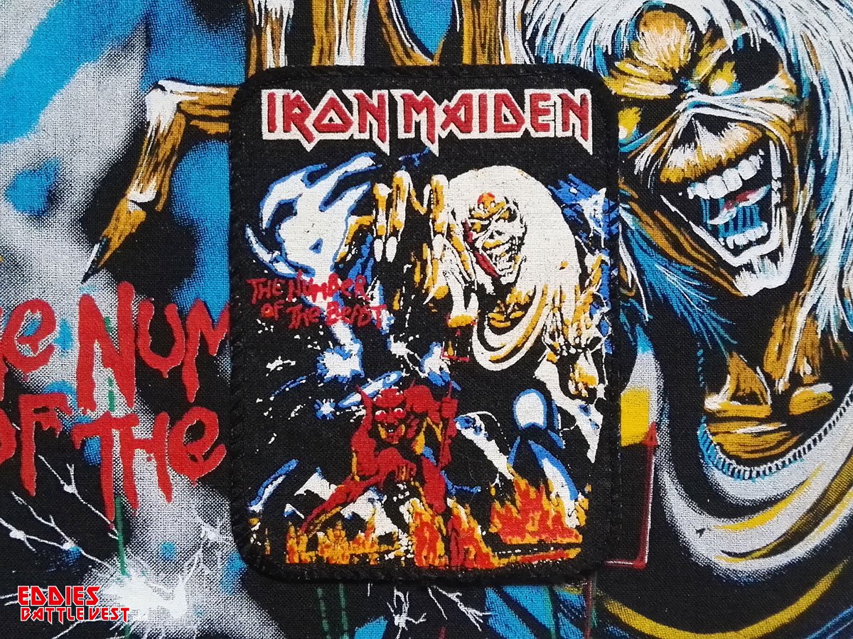 The Number Of The Beast Gewebt & Lizenziert !! Iron Maiden Patch Unbekannt Iron Maiden Aufnäher