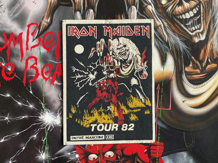 Iron Maiden The Number Of The Beast Tour 82 Printed Patch Pathé Marconi