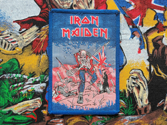 Iron Maiden "The Trooper" Blue Border Woven Patch