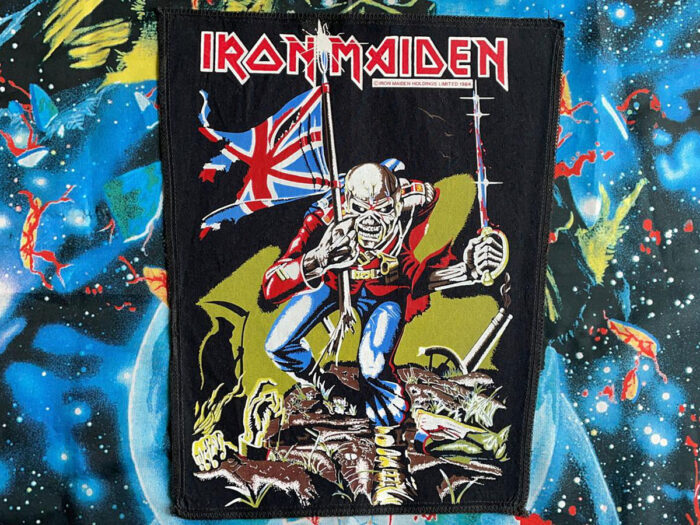 Iron Maiden The Trooper Transfer Print Backpatch 1984