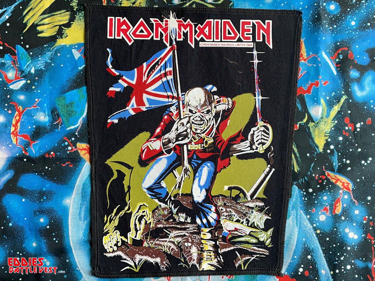 Iron Maiden The Trooper Transfer Print Backpatch 1984